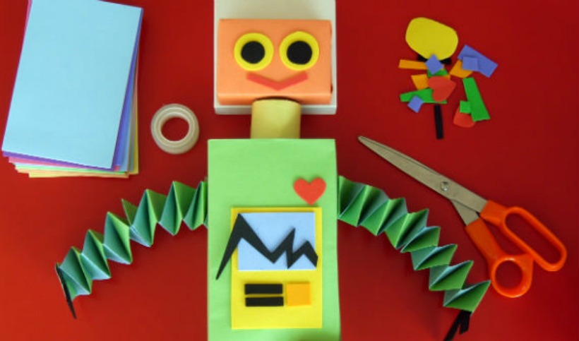 use recycle material to instill creativity
